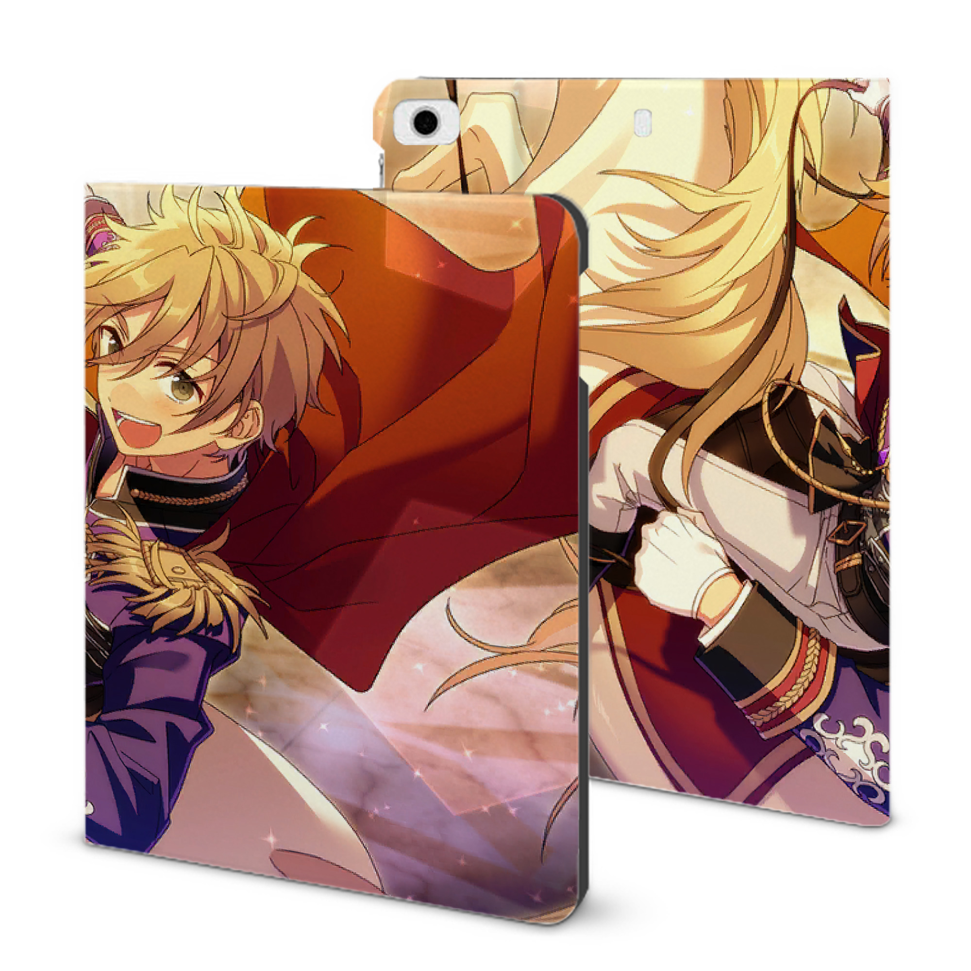 （画像用） あんさんぶるスターズ! Ensemble Stars IPad ケース ブック型 PUレザー TPU 耐衝撃 軽量 薄型 ペン収納なし 全面保護 IPad 各モデル対応